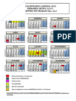 Calendario Produccion 2019