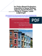 Instant Download Test Bank For Policy Based Profession The An Introduction To Social Welfare Policy Analysis For Social Workers 7th Edition Philip R Popple Leslie Leighninger PDF Full