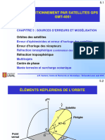 Positionnement Par Satellites Gps GMT-4001: Chapitre 5: Sources D'Erreurs Et Modélisation