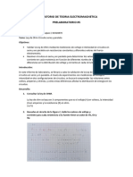 Prelaboratorio #5. Teoria Electromagnetica