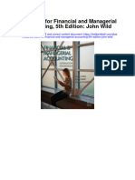 Full Download Test Bank For Financial and Managerial Accounting 5th Edition John Wild PDF Free