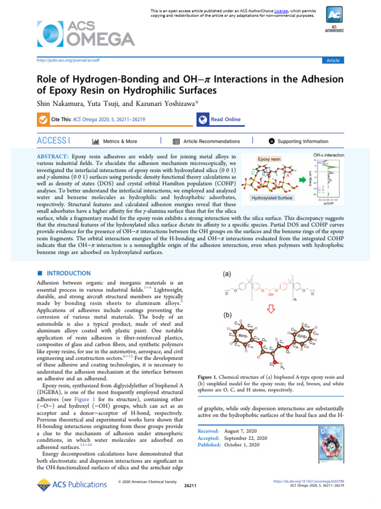 3 OH Group Effect Download Free PDF Adhesion Hydrogen Bond