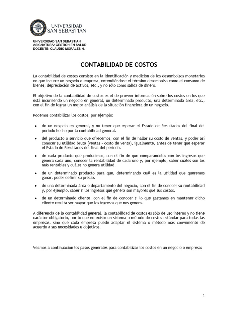 Contabilidad de Costos en Empresas | PDF | Costo | Business