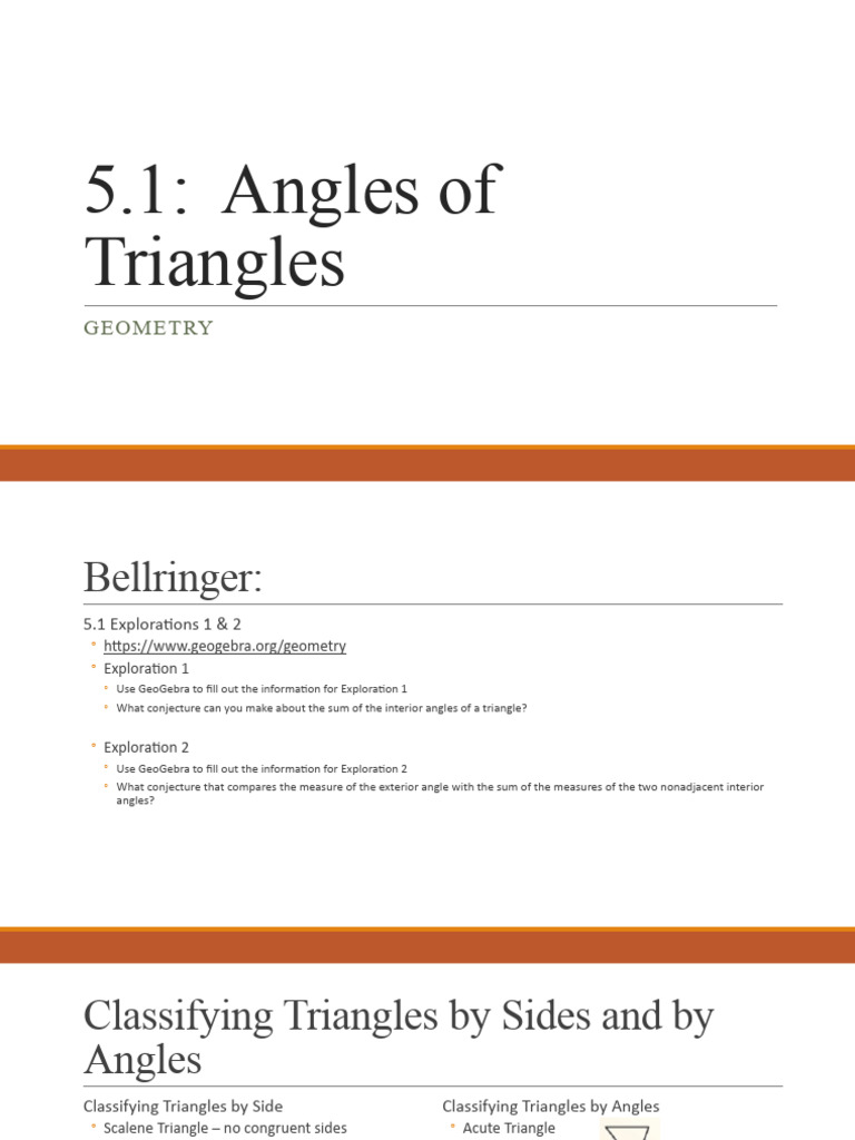 Angles and Classification of Triangles | PDF | Triangle | Angle