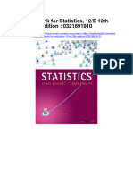 Instant Download Test Bank For Statistics 12 e 12th Edition 0321891910 PDF Scribd
