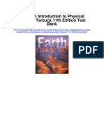 Instant Download Earth An Introduction To Physical Geology Tarbuck 11th Edition Test Bank PDF Scribd