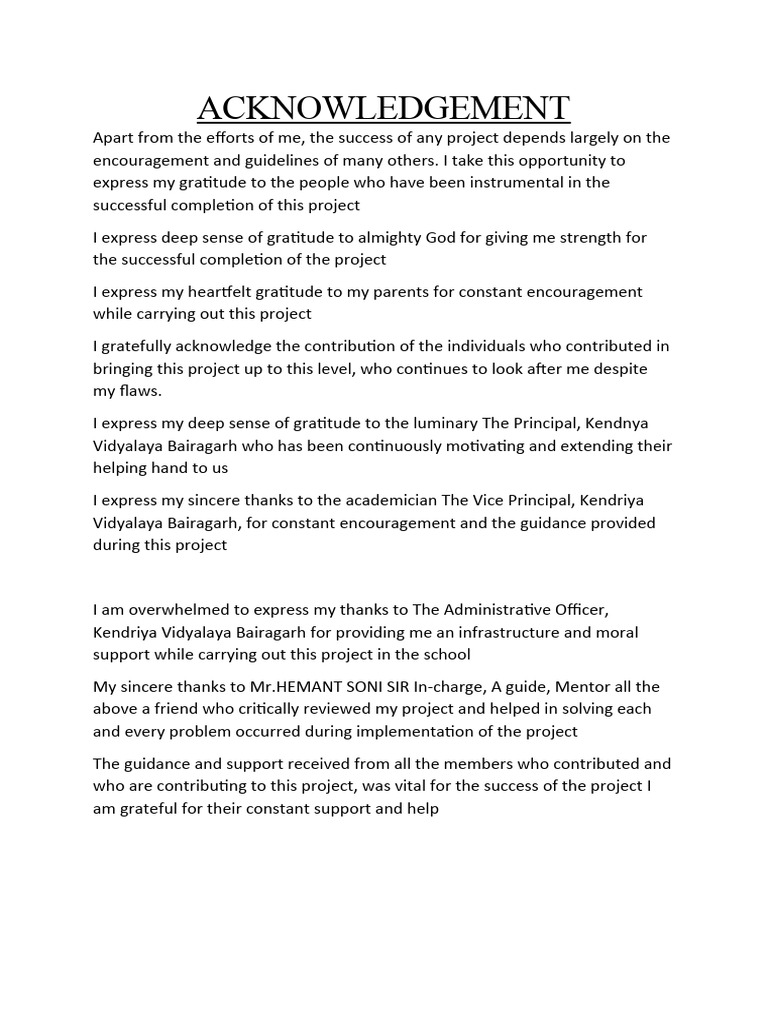 ACKNOWLEDGEMENT | PDF | Software Testing | Computer Program