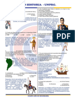 EXAMEN DE EXONERADOS 2023 UNPRG - HISTORIA