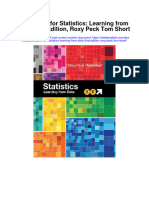 Instant Download Test Bank For Statistics Learning From Data 2nd Edition Roxy Peck Tom Short PDF Scribd