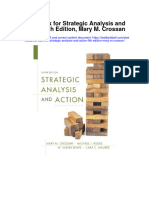 Instant download Test Bank for Strategic Analysis and Action 9th Edition Mary m Crossan pdf scribd