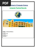 Ashutosh Behera - 12 B - IsC Computer Science Practical File