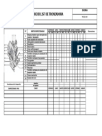 Chek List de TRONZADORA