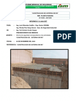 Informe de Construccion de Cisterna de 500 M3