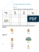 Smart Start 1 - Test - Unit 5.3