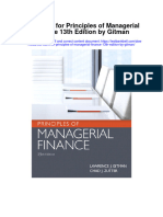 Instant Download Test Bank For Principles of Managerial Finance 13th Edition by Gitman PDF Full