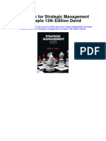 Instant Download Test Bank For Strategic Management Concepts 13th Edition David PDF Scribd
