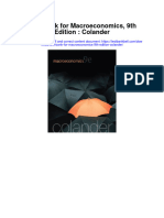 Instant Download Test Bank For Macroeconomics 9th Edition Colander PDF Ebook