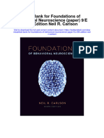 Full Download Test Bank For Foundations of Behavioral Neuroscience Paper 9 e 9th Edition Neil R Carlson PDF Free