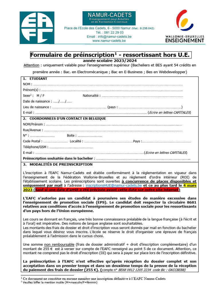 formulaire preinscription étranger hors UE_2023_2024 PDF