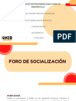 Foro de Socialización - Bryan Walfre