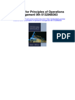 Instant Download Test Bank For Principles of Operations Management 9th 0132968363 PDF Full