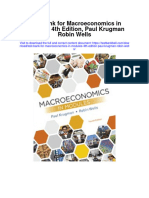 Instant Download Test Bank For Macroeconomics in Modules 4th Edition Paul Krugman Robin Wells PDF Ebook