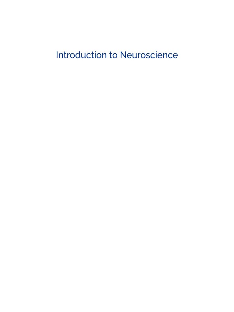 Introduction To Neuroscience 1702495272 | PDF | Axon | Action Potential