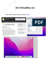 MacOs VirtualBox en