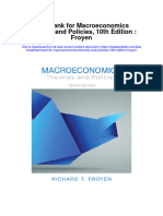 Instant Download Test Bank For Macroeconomics Theories and Policies 10th Edition Froyen PDF Ebook