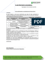 Carta Propuesta Economica 1