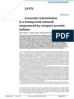 Total Acoustic Transmission in A Honeycomb Network Empowered by Compact Acoustic Isolator