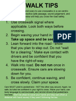 Crosswalk Tips