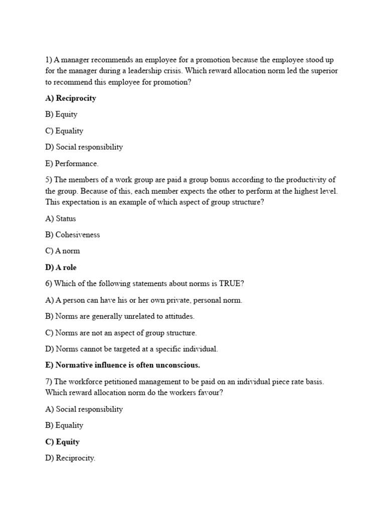 Organizational Behavior Chapter 8 | PDF