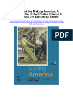 Instant Download Test Bank For Making America A History of The United States Volume II Since 1865 7th Edition by Berkin PDF Ebook