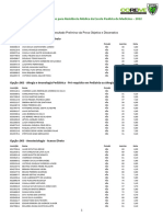 Resultado Preliminar Prova Unifesp