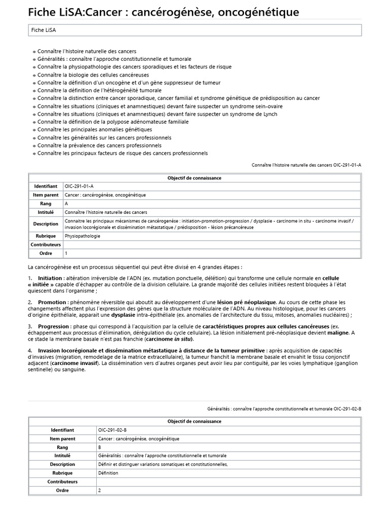Fiche lisa médecine pdf