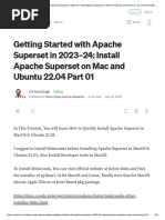 Getting Started With Apache Superset in 2023-24: Install Apache Superset On Mac and Ubuntu 22.04 Part 01