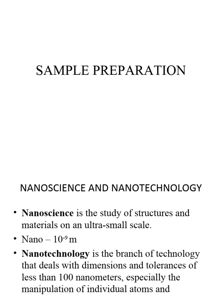 L2 Sample Preparation Methods PDF Fixation (Histology) Microscopy