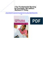 Full Download Test Bank For Fundamental Nursing Skills and Concepts 9th Edition Barbara K Timby PDF Free