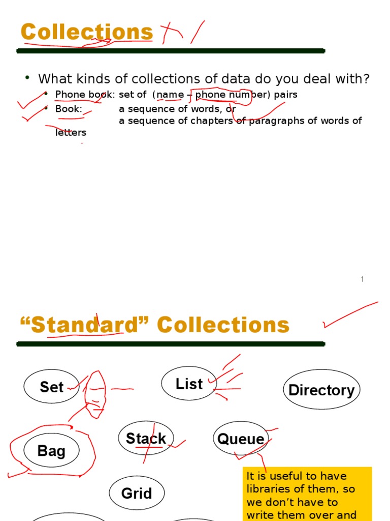 03 Collections | PDF | Class (Computer Programming) | Method (Computer ...