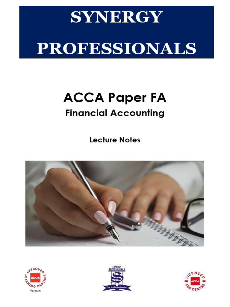 ACCA FA Financial Accounting Notes | PDF | Debits And Credits | Inventory
