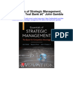 Instant download Essentials of Strategic Management 4th Edition Test Bank John Gamble pdf scribd