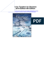 Instant Download Test Bank For Taxation For Decision Makers 2019 Edition 9th Edition PDF Scribd