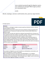 Enzymes Learning Journey