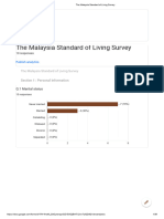 The Malaysia Standard of Living Survey