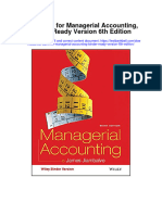 Instant Download Test Bank For Managerial Accounting Binder Ready Version 6th Edition PDF Ebook
