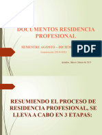 Resumen Residencia Profesional A Comenzar en Agosto 2023