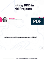Implementing BDD in Real World Projects Slides