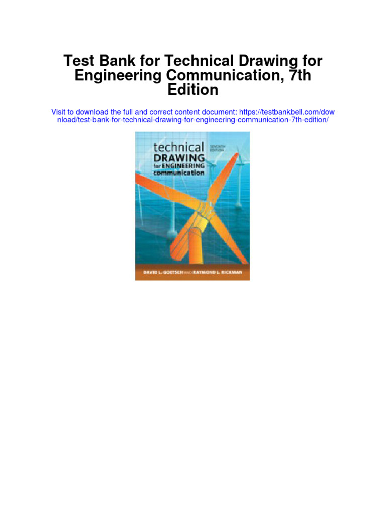 Instant Download Test Bank For Technical Drawing For Engineering
