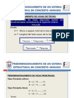 Predimenionamiento de Un Sistema Estructural en C.A.